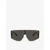 Dolce & Gabbana Womens Gold Dg2305 Rectangle-frame Metal Sunglasses In Gold
