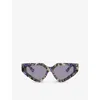 Dolce & Gabbana Womens Multi-coloured Dg4469 Cat-eye Tortoiseshell Acetate Sunglasses In Multi-coloured