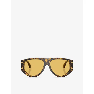 Dolce & Gabbana Womens Yellow Dg4499 Pilot-frame Acetate Sunglasses
