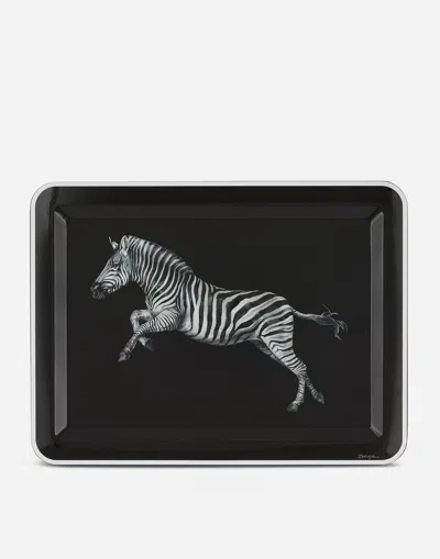 Dolce & Gabbana Wooden Tray Large Multicolor Unisex Onesize