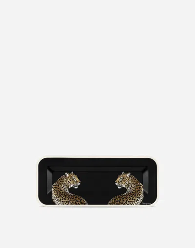 Dolce & Gabbana Wooden Tray Small Multicolor Unisex Onesize
