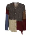 Dolce & Gabbana Patchwork Distressed Cardigan In Black