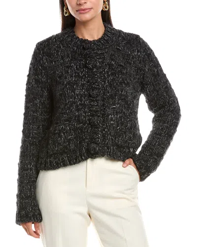 Dolce & Gabbana Wool & Alpaca-blend Cardigan In Black