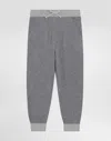 Dolce & Gabbana Wool And Cashmere Fleece Trousers In Gray