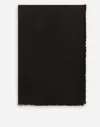 Dolce & Gabbana Wool And Silk Jacquard Square Scarf (140 X 140) In Black