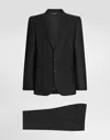 Dolce & Gabbana Single-breasted Virgin-wool Three-piece Suit In Black