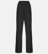 DOLCE & GABBANA WOOL AND SILK WIDE-LEG PANTS