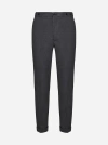 DOLCE & GABBANA WOOL AND VISCOSE-BLEND TROUSERS