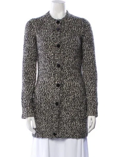 Pre-owned Dolce & Gabbana Wool Animal Print Jacket In Black