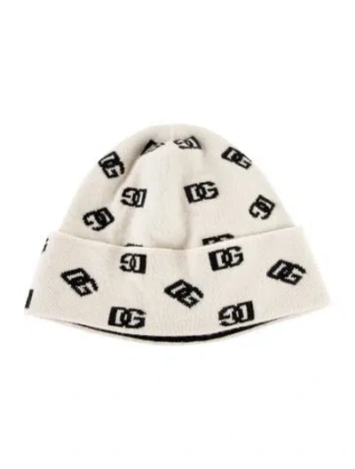 Pre-owned Dolce & Gabbana Wool Beanie In White