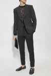 Dolce & Gabbana Stretch Wool Sicilia-fit Jacket In Black