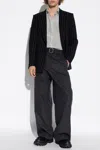 Dolce & Gabbana Jacket In Pinstripe Stretch Wool In Black