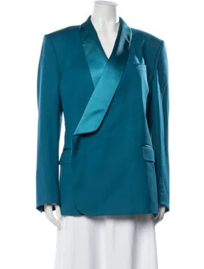 Pre-owned Dolce & Gabbana Wool Blazer In Blue