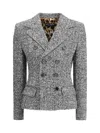 Dolce & Gabbana Wool Blazer In Gray