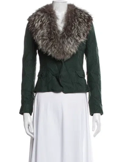 Pre-owned Dolce & Gabbana Wool Blazer In Green