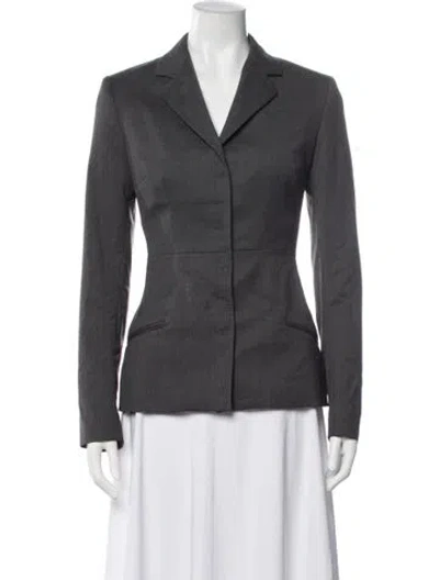 Pre-owned Dolce & Gabbana Wool Blazer In Grey