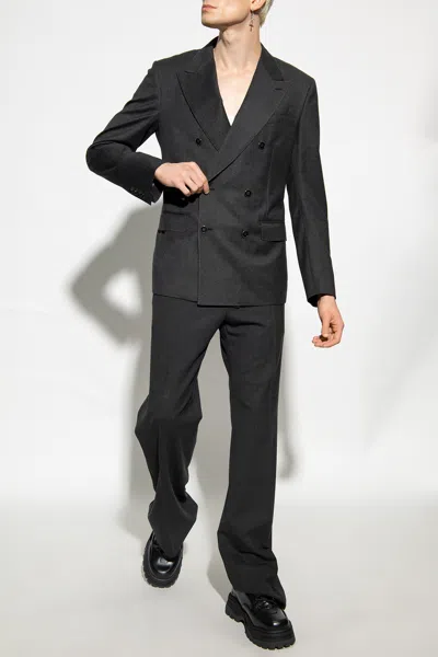 Dolce & Gabbana Wool Blazer In Grey