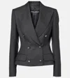 Dolce & Gabbana Double-breasted Dolce Jacket With Dg-branded Buttons In Melange Grigi