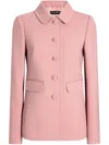 Dolce & Gabbana Wool Blazer In Pink