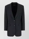 Dolce & Gabbana Wool Blazer With Back Vent And Front Pockets