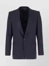 Dolce & Gabbana Wool Blazer With Notch Lapel And Back Vent