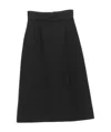 Dolce & Gabbana Wool-blend A-line Skirt In Black