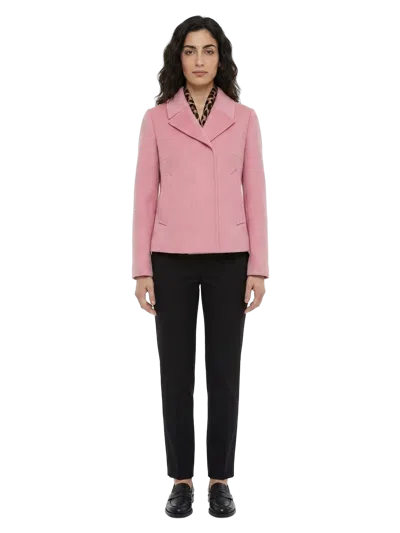 Dolce & Gabbana Wool Blend Blazer In Pink