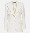 Dolce & Gabbana Single Breast Wool Cady Jacket In Neutral