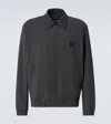Dolce & Gabbana Men Wool Canvas Jacket With Plaque In Grey