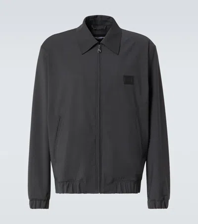 DOLCE & GABBANA WOOL-BLEND BLOUSON