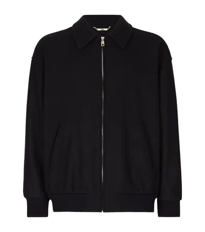 DOLCE & GABBANA WOOL-BLEND BOMBER JACKET