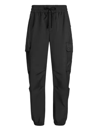 Dolce & Gabbana Wool Blend Cargo Trousers In Black