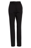 Dolce & Gabbana Black Dress Cropped Straight Straight Pants In Nero