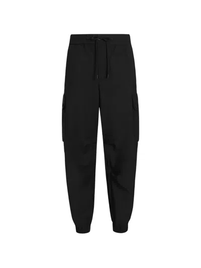 Dolce & Gabbana Wool-blend Jogging Trousers In Black