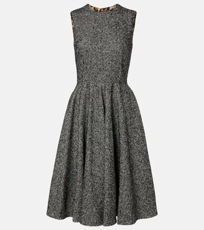 DOLCE & GABBANA WOOL-BLEND MIDI DRESS