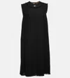 Dolce & Gabbana Raschel Wool-blend Minidress In Nero