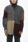 Dolce & Gabbana Patchwork Distressed Cardigan
