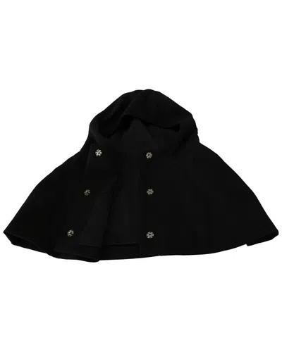 Dolce & Gabbana Wool-blend Scarf Hat In Black