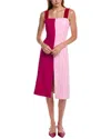 Dolce & Gabbana Wool-blend Sheath Dress In Pink