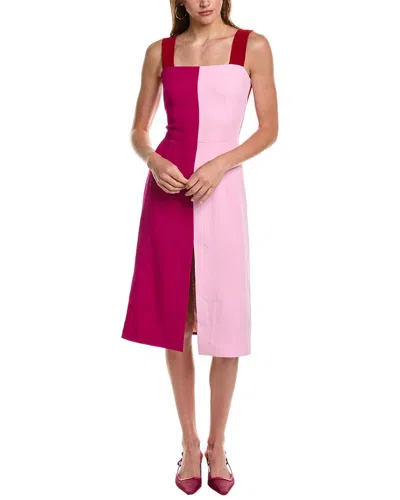 Dolce & Gabbana Wool-blend Sheath Dress In Pink