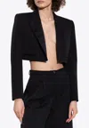 Dolce & Gabbana Wool-blend Spencer Tuxedo Blazer In Black