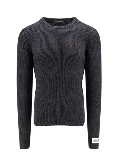 Dolce & Gabbana Wool Blend Jumper In Grey