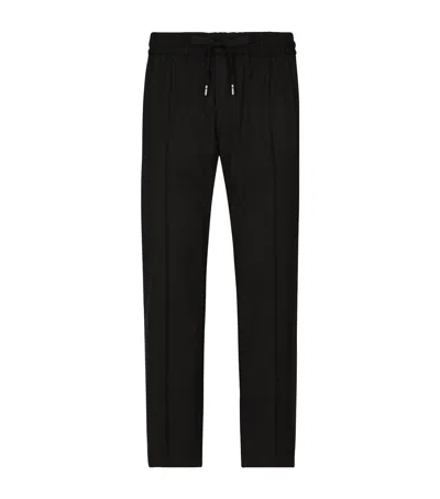 DOLCE & GABBANA WOOL-BLEND SWEATPANTS