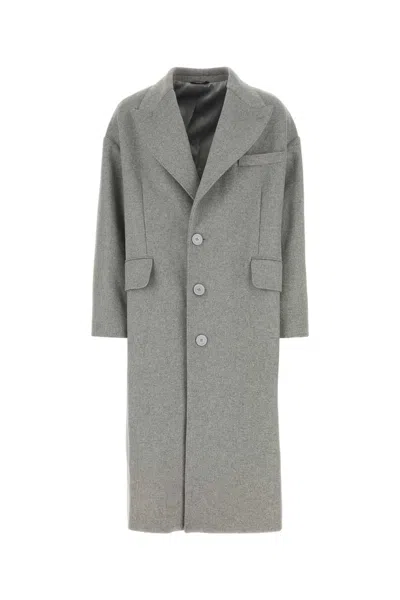 Dolce & Gabbana Wool Blend Tailored Jacket For Men In Gray