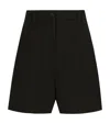 Dolce & Gabbana Pleated High-waisted Shorts In Multi