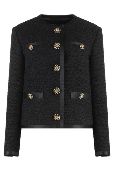 DOLCE & GABBANA DOLCE & GABBANA WOOL BLEND TWEED JACKET