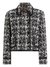 Dolce & Gabbana Wool-blend Check Double-breasted Jacket In Black