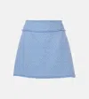Dolce & Gabbana Light Blue A-line Mini Skirt In Blue
