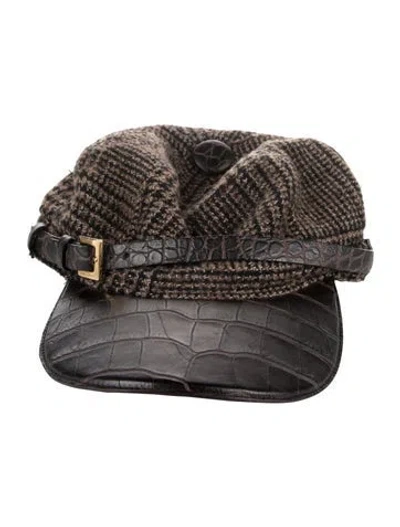 Pre-owned Dolce & Gabbana Wool Breton Hat W/tags In Brown