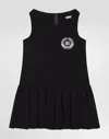 Dolce & Gabbana Wool Canvas Dress In Black